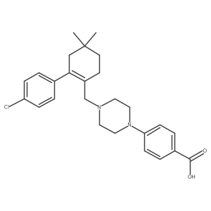 4-[4-[[2-(4-Chlorophenyl)-4,4-dimethylcyclohexen-1-yl]methyl]piperazin-1-yl]benzoic acid结构式