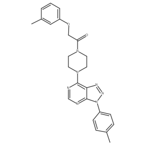 1-(4-(3-(p-tolyl)-3H-[1,2,3]triazolo[4,5-d]pyrimidin-7-yl)piperazin-1-yl)-2-(m-tolyloxy)ethanone Structure