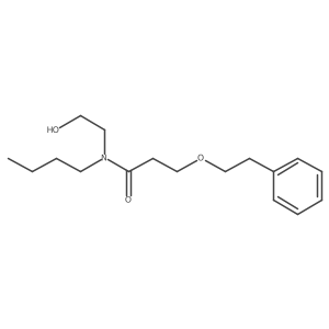 N-Butyl-N-(2-hydroxyethyl)-3-phenethoxypropanamide Structure