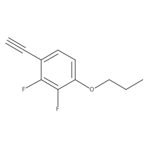 1-Ethynyl-2,3-difluoro-4-propoxybenzene结构式