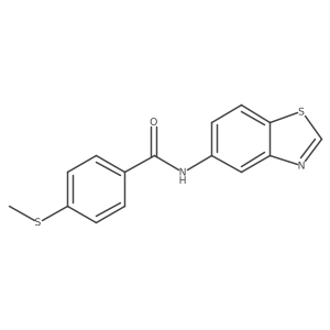 N-(benzo[d]thiazol-5-yl)-4-(methylthio)benzamide Structure