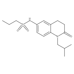N-(1-isobutyl-2-oxo-1,2,3,4-tetrahydroquinolin-6-yl)propane-1-sulfonamide Structure