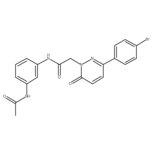 N-[3-(acetylamino)phenyl]-2-[3-(4-bromophenyl)-6-oxopyridazin-1(6H)-yl]acetamide Structure