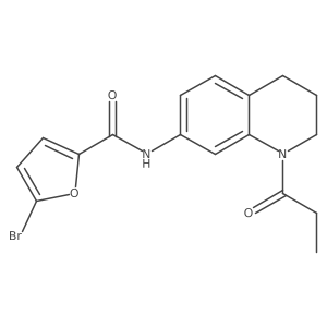5-bromo-N-(1-propanoyl-1,2,3,4-tetrahydroquinolin-7-yl)furan-2-carboxamide Structure