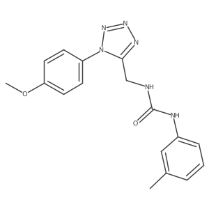 1-((1-(4-methoxyphenyl)-1H-tetrazol-5-yl)methyl)-3-(m-tolyl)urea Structure