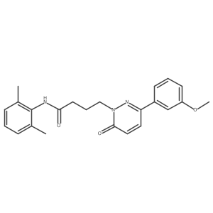 N-(2,6-dimethylphenyl)-4-(3-(3-methoxyphenyl)-6-oxopyridazin-1(6H)-yl)butanamide结构式