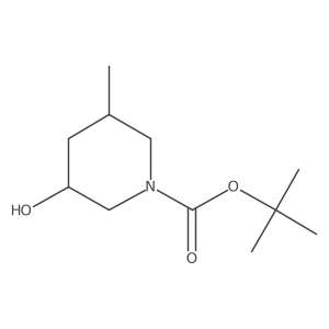 tert-butyl (3R,5S)-3-hydroxy-5-methylpiperidine-1-carboxylate Structure