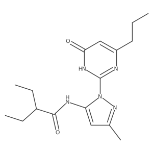 2-ethyl-N-(3-methyl-1-(6-oxo-4-propyl-1,6-dihydropyrimidin-2-yl)-1H-pyrazol-5-yl)butanamide Structure