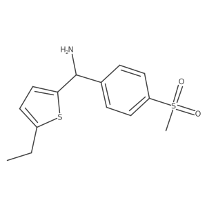 5-Ethyl-I+/--[4-(methylsulfonyl)phenyl]-2-thiophenemethanamine结构式