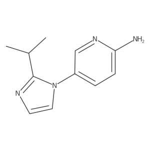 5-[2-(1-Methylethyl)-1H-imidazol-1-yl]-2-pyridinamine Structure