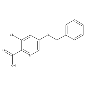 5-(Benzyloxy)-3-chloropicolinic acid Structure