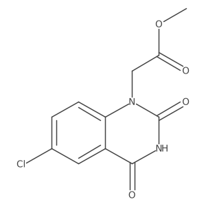 Methyl 6-chloro-3,4-dihydro-2,4-dioxo-1(2H)-quinazolineacetate结构式