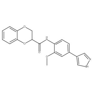 N-[2-methoxy-4-(1H-pyrazol-4-yl)phenyl]-2,3-dihydro-1,4-benzodioxine-2-carboxamide Structure