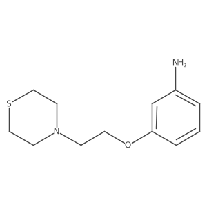 3-(2-Thiomorpholin-4-ylethoxy)aniline Structure