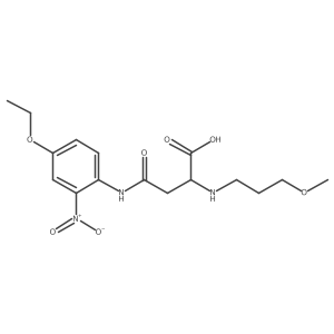 4-((4-Ethoxy-2-nitrophenyl)amino)-2-((3-methoxypropyl)amino)-4-oxobutanoic acid Structure