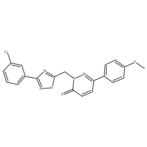 2-((3-(3-chlorophenyl)-1,2,4-oxadiazol-5-yl)methyl)-6-(4-methoxyphenyl)pyridazin-3(2H)-one Structure