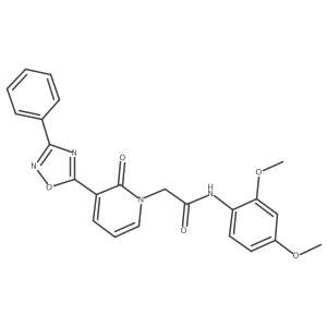 COc1ccc(NC(=O)Cn2cccc(-c3nc(-c4ccccc4)no3)c2=O)c(OC)c1结构式