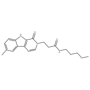 COCCCNC(=O)CCn1cnc2c([nH]c3ccc(C)cc32)c1=O结构式