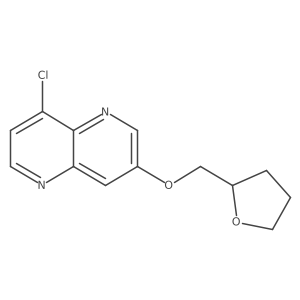 8-Chloro-3-[(tetrahydro-2-furanyl)methoxy]-1,5-naphthyridine结构式
