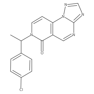 7-[1-(4-chlorophenyl)ethyl]pyrido[3,4-e][1,2,4]triazolo[1,5-a]pyrimidin-6(7H)-one结构式