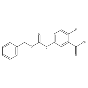 5-{[(Benzyloxy)carbonyl]amino}-2-fluorobenzoic acid Structure