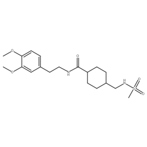N-[2-(3,4-dimethoxyphenyl)ethyl]-4-(methanesulfonamidomethyl)cyclohexane-1-carboxamide Structure