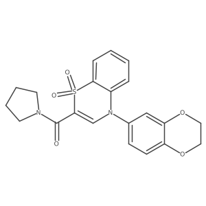 2-{4-[(4-Phenylpiperazin-1-yl)carbonyl]piperidin-1-yl}-3-(phenylthio)pyrazine结构式