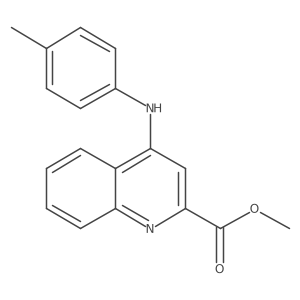 Methyl 4-(p-tolylamino)quinoline-2-carboxylate结构式