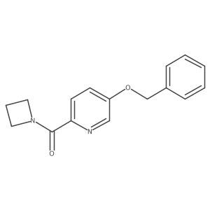 2-(Azetidin-1-ylcarbonyl)-5-(benzyloxy)pyridine结构式