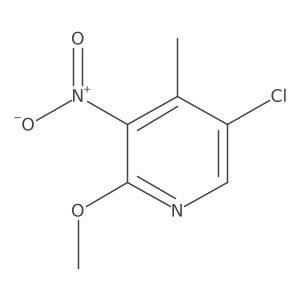 5-Chloro-2-methoxy-4-methyl-3-nitropyridine Structure