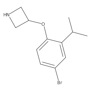 3-(4-Bromo-2-isopropylphenoxy)azetidine结构式