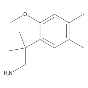 2-(2-Methoxy-4,5-dimethylphenyl)-2-methylpropan-1-amine Structure