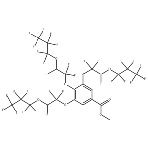 Methyl 3,4,5-tris[1,1,2-trifluoro-2-(heptafluoropropoxy)ethoxy]benzoate Structure