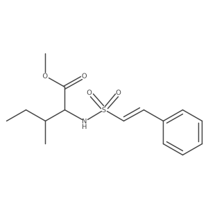 Methyl 3-methyl-2-(2-phenylethenesulfonamido)pentanoate Structure