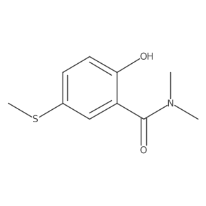 2-Hydroxy-N,N-dimethyl-5-(methylthio)benzamide结构式