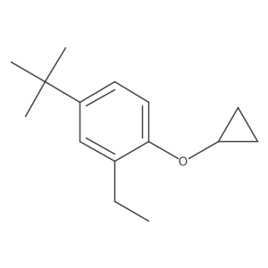 4-Tert-butyl-1-cyclopropoxy-2-ethylbenzene Structure