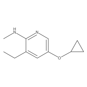 5-Cyclopropoxy-3-ethyl-N-methylpyridin-2-amine Structure