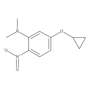 5-Cyclopropoxy-N,N-dimethyl-2-nitroaniline Structure