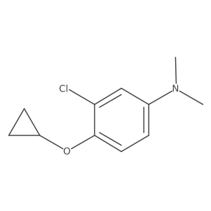 3-Chloro-4-cyclopropoxy-N,N-dimethylaniline结构式