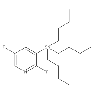 2,5-Difluoro-3-(tributylstannyl)pyridine结构式