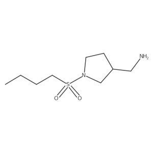 (1-(Butylsulfonyl)pyrrolidin-3-yl)methanamine Structure