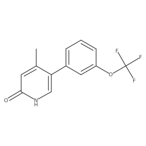 2-Hydroxy-4-methyl-5-(3-(trifluoromethoxy)phenyl)pyridine Structure