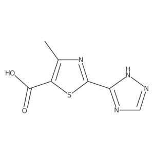 4-methyl-2-(4H-1,2,4-triazol-3-yl)-1,3-thiazole-5-carboxylic acid结构式