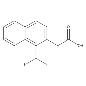 1-(Difluoromethyl)naphthalene-2-acetic acid Structure