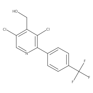4-Pyridinemethanol, 3,5-dichloro-2-[4-(trifluoromethyl)phenyl]- Structure