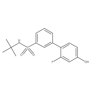 4-(3-t-Butylsulfamoylphenyl)-3-fluorophenol结构式
