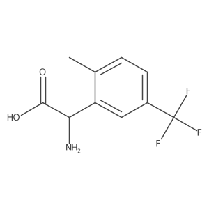 2-Amino-2-(2-methyl-5-(trifluoromethyl)phenyl)acetic acid Structure