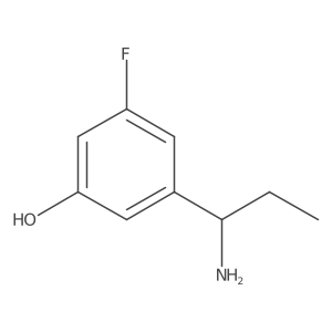 3-(1-Aminopropyl)-5-fluorophenol Structure