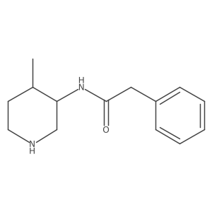N-(4-methylpiperidin-3-yl)-2-phenylacetamide Structure