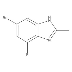 6-bromo-4-fluoro-2-methyl-1H-benzo[d]imidazole Structure